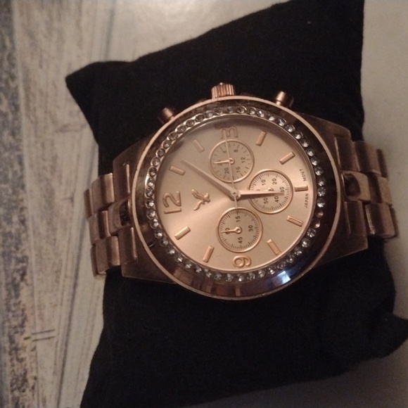 American Eagle Outfitters Other - COPY - 2 for $20☺️Goldtone Rhinestone SS Mens Watch